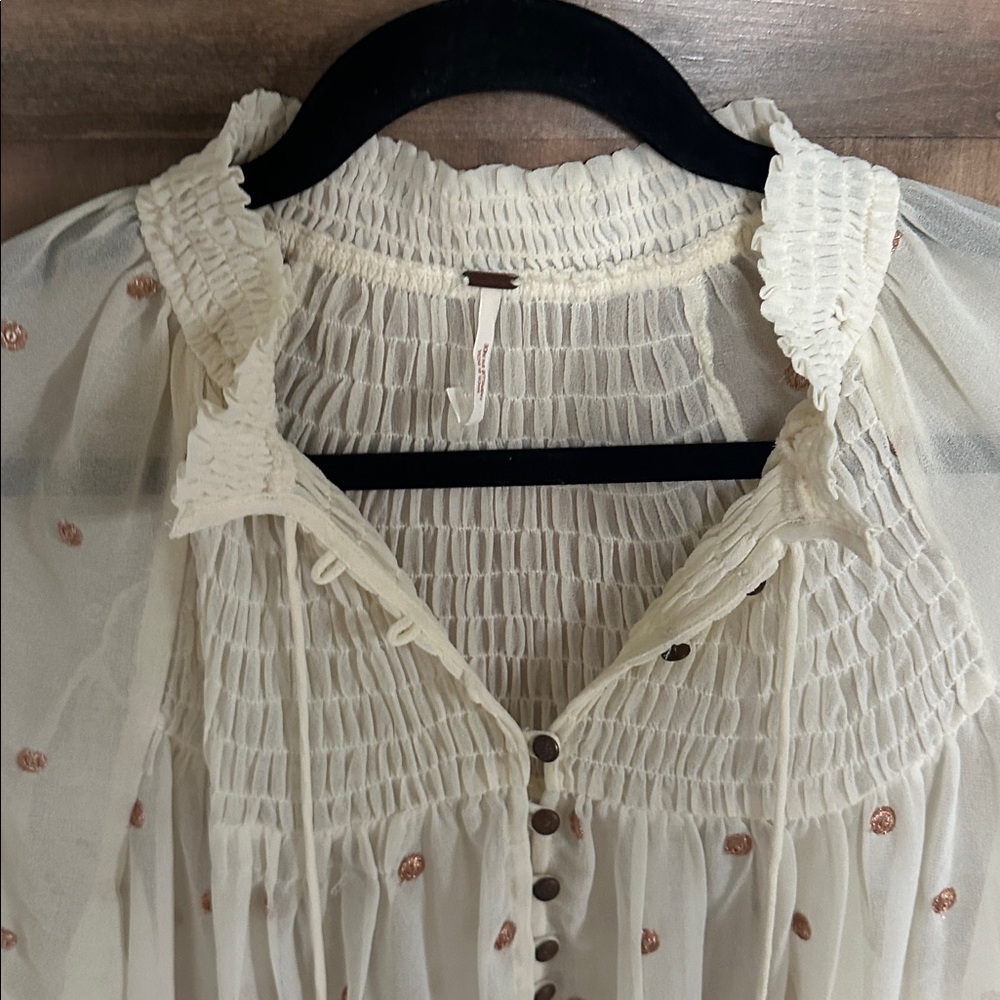 Free people ready to run sheer blouse - Picture 8 of 12